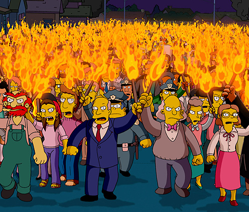 simpsons_torch_mob